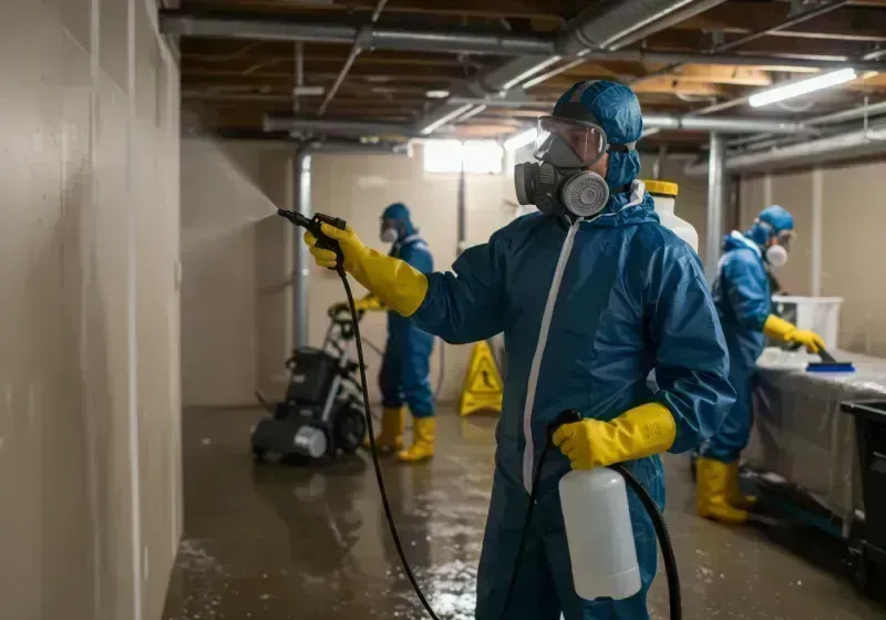 Basement Sanitization and Antimicrobial Treatment process in Tulsa, OK